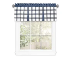 Kate Aurora Windowpane Plaid Country Farmhouse Kitchen Curtain Tier & Valance -Home Decoration Store GUEST 023cddc2 df4e 43b9 a523 175cd48dec61