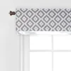 Bacati - Love Grey/Silver Window Valance