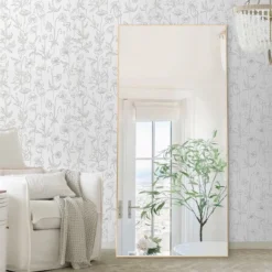 Randy 71"×32" Rectangle Oversized Full Length Mirror,Wall-Mounted Mirror With Aluminum Alloy Frame Flat Polished Edge-The Pop Home -Home Decoration Store GUEST 06223505 b9ec 4ede b620 45dfcbaee1bb