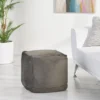 Caney Modern Velveteen Cube Pouf - Christopher Knight Home -Home Decoration Store GUEST 068285c5 746b 4a3d b0fe 621986ecd1cd