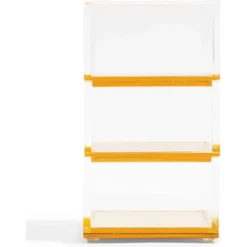 Okuna Outpost 3 Tier Clear Acrylic Stacking Desk Organizer With Gold Bottom (3 X 3 X 5.3 In) -Home Decoration Store GUEST 06c40c73 d312 4325 baf3 3ade33e2ba83