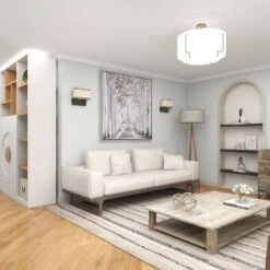 Canvas Landscape Trees Framed Wall Art With Silver Frame White - Olivia & May 33 Canvas Landscape Trees Framed Wall Art With Silver Frame White - Olivia & May -Home Decoration Store GUEST 07242d72 14e4 4e61 b7c5 55ee97bbbe45