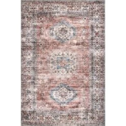 NuLOOM Desna Machine Washable Faded Vintage Area Rug -Home Decoration Store GUEST 0829ddd5 c71f 416c 87f1 8bc9cfad8ec9