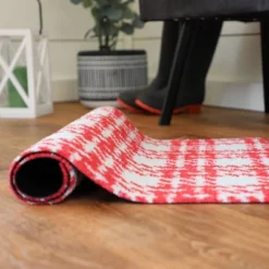 2'x3' ColorStar Hook Knit Door Mat Red - Bungalow Flooring -Home Decoration Store GUEST 08ec37bf aebb 4271 8ee5 ce736643e3dd