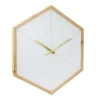 23.5" Wooden Hexagon Wall Clock With Open Face White - Stonebriar Collection -Home Decoration Store GUEST 094ae4bd a8b3 4019 983e 3e33d9f44476