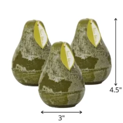 Moss Timber Pear Candles - Set Of 3 -Home Decoration Store GUEST 0a1ba2d7 c1ff 47c0 b313 95794e4e3813