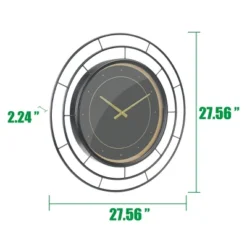 27.5" Wall Clock With Concentric Wires Black/Gold - Stonebriar Collection -Home Decoration Store GUEST 0af452ef 0df8 4766 8fce 4fa5ab0b9a11