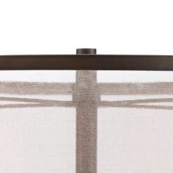 Franklin Iron Works Durango Rustic Farmhouse Floor Lamp 62" Tall Oiled Bronze Metal 3 Light LED Brown Sheer Drum Shade For Living Room Bedroom Office -Home Decoration Store GUEST 0ff3541f 9246 48d6 b5ef b9eceb90e810