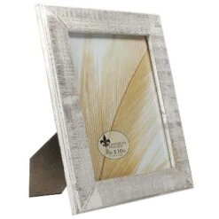 Lawrence Frames 8x10 Distressed Gray Wood With White Wash Picture Frame 734080