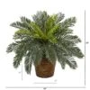 Nearly Natural 15-in Cycas Artificial Plant In Basket -Home Decoration Store GUEST 10f7c47d 4113 4903 8cfb 7b6f577a4b57