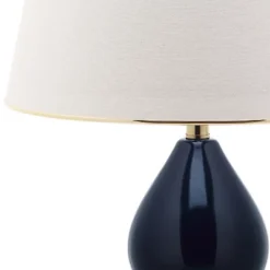 (Set Of 2) 26.5" Jill Double- Gourd Ceramic Lamp Navy (Includes CFL Light Bulb) - Safavieh -Home Decoration Store GUEST 1161bf6e a15a 4a14 9439 0061de6c05bd