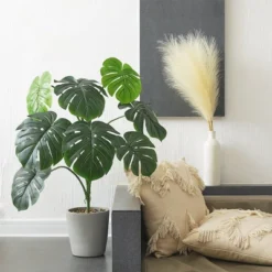 Forever Leaf 32" Artificial Monstera Plant In Cement Pot, Indoor Artificial Plant For Home Decor -Home Decoration Store GUEST 11c5e0ce 2c9e 4bc7 948c 6e5032e3e74c