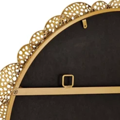 Uttermost Layered Lotus Shiny Gold 33 1/2" Round Wall Mirror -Home Decoration Store GUEST 129d97b5 e850 44d8 b214 692c10270ccf