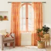1pc Sheer Ophelia Printed Burnout Window Curtain Panel Orange - Opalhouse™ Designed With Jungalow™ -Home Decoration Store GUEST 1403018d 86ae 4f43 bdb8 a45381091bf1