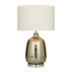 Linen Table Lamp With Faux Mercury Glass Finish Silver - Olivia & May 17 Linen Table Lamp With Faux Mercury Glass Finish Silver - Olivia & May -Home Decoration Store GUEST 17ddbf93 e2b4 489d 8b9c 34ab12518ae6