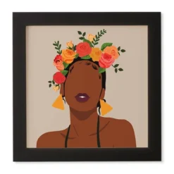 Domonique Brown Crown Framed Wall Art Black - Deny Designs -Home Decoration Store GUEST 182a05f5 812f 423f b8da 5645abdc0e94