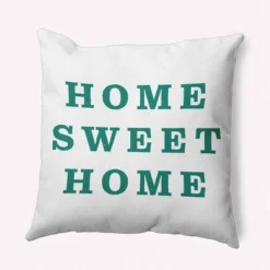 16"x16" 'Home Sweet Home' Square Throw Pillow - E By Design -Home Decoration Store GUEST 1980bb92 dbc4 4607 a156 6dfe84214589