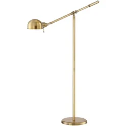 360 Lighting Dawson Traditional Pharmacy Floor Lamp 55" Tall Brass Metal Adjustable Boom Arm Dome Head For Living Room Reading Bedroom Office -Home Decoration Store GUEST 1b309c08 68fb 491d 8719 b55548fd2a99