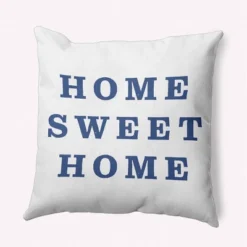 16"x16" 'Home Sweet Home' Square Throw Pillow - E By Design -Home Decoration Store GUEST 1c5f3db5 0e4d 4c8a 9637 2d7104432dab
