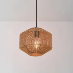 Lotus 1-Light Pendant Lighting With Natural Twine Shade - Globe Electric -Home Decoration Store GUEST 1cd9befd 4a87 45a7 bf70 23614ff20c82