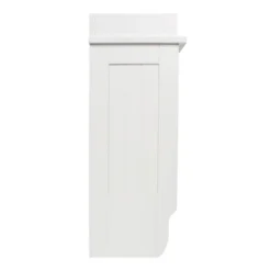 Redmon Contemporary Country Wall And Ceiling Mounted Floating Painted Wood Wall Shelf With Towel Bar, Easy Assembly, & Adjustable Middle Shelf, White -Home Decoration Store GUEST 1cf6afe8 7086 4fd4 bc2e 59e2b194e119