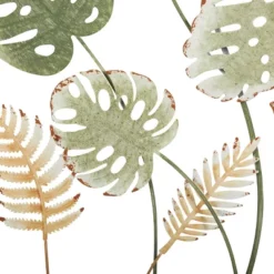 30" X 30" Metal Leaf Tall Cut-Out Wall Decor With Intricate Laser Cut Designs Green - Olivia & May -Home Decoration Store GUEST 1d336be9 868d 4919 aacd edb1e27bc473