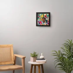 Jennikcole Life In Chaos And Peace Black/Green Framed Wall Canvas - Deny Designs -Home Decoration Store GUEST 1f56e639 f1bb 4718 8018 3603cba2d994