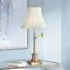 360 Lighting Traditional Swing Arm Desk Table Lamp Adjustable Height 36" Tall Antique Brass Imperial Creme Fabric Bell Shade Living Room -Home Decoration Store GUEST 1f8c495e b5bb 4b5c a011 15ff5e117bf3