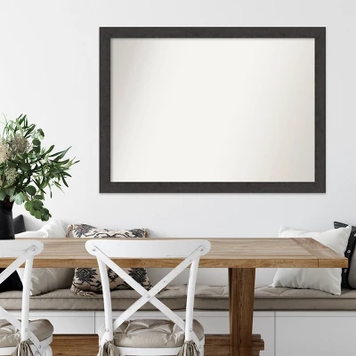 42" X 31" Non-Beveled Rustic Plank Espresso Narrow Wall Mirror - Amanti Art 8 42" X 31" Non-Beveled Rustic Plank Espresso Narrow Wall Mirror - Amanti Art - Image 6