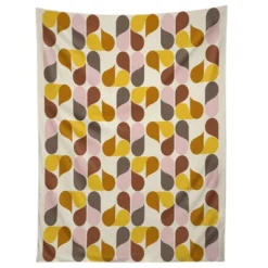 June Journal Abstract Leaves Tapestry - Society6