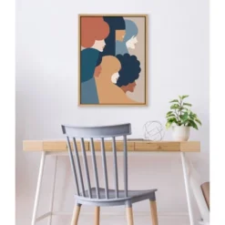 18" X 24" Sylvie We Persist Earthy Framed Canvas Wall Art By Dominique Vari Natural - Kate And Laurel -Home Decoration Store GUEST 20a8b7e6 d9b1 4393 a518 e4e8fc7eff0a