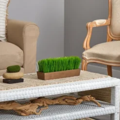 Nearly Natural 12-in Grass Artificial Plant In Decorative Planter -Home Decoration Store GUEST 21bbda96 bfa8 4471 8d9c e40e8f028544