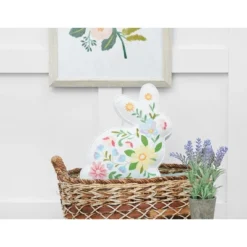 C&F Home 14" Floral Easter Bunny Spring Shaped Throw Pillow -Home Decoration Store GUEST 21dfb4ac 84f8 42cb 9b35 bea3c50a21d1