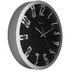 12" Wall Clock With Raised Numbers Silver - Westclox