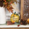 Northlight 7" Orange "Welcome Harvest" Pumpkin Fall Tabletop Decoration 1 Northlight 7" Orange "Welcome Harvest" Pumpkin Fall Tabletop Decoration -Home Decoration Store GUEST 2536e39e d134 4951 afff bfbb3423c5f2
