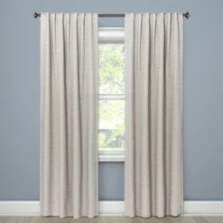 1pc Blackout Doral Window Curtain Panel Cream - Project 62™ -Home Decoration Store GUEST 271584f6 fc16 4422 a313 52e0eb6cd363