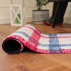 2'x3' ColorStar Sketch Plaid Door Mat White - Bungalow Flooring -Home Decoration Store GUEST 274390a0 9e7c 4187 b156 c07845cdfe59