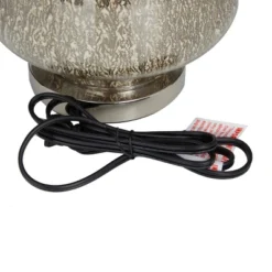 Linen Table Lamp With Faux Mercury Glass Finish Silver - Olivia & May 14 Linen Table Lamp With Faux Mercury Glass Finish Silver - Olivia & May -Home Decoration Store GUEST 27860429 1410 43b6 9916 064116bdff3d