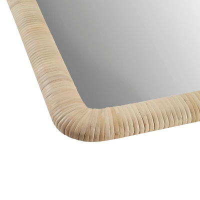 Nova Natural Rattan Rectangle Wall Mirror - Ink+Ivy 5 Nova Natural Rattan Rectangle Wall Mirror - Ink+Ivy - Image 3