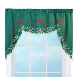 Collections Etc Holly Border Curtain Swag Holiday Valance 8 Collections Etc Holly Border Curtain Swag Holiday Valance -Home Decoration Store GUEST 28b73326 3434 48d7 af59 2c48b6709f67