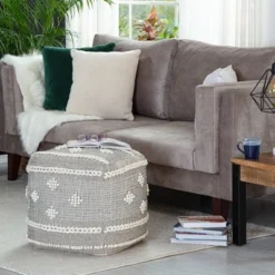 Sidney Street Pouf Black/Ivory - Anji Mountain -Home Decoration Store GUEST 2961e0c8 2250 4478 8c1f f23015757794