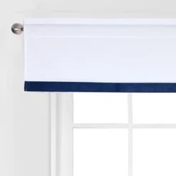 Bacati - MixNMatch Blue Band Window Valance -Home Decoration Store GUEST 2b129a49 3b51 4136 91d4 116fc96b23c9
