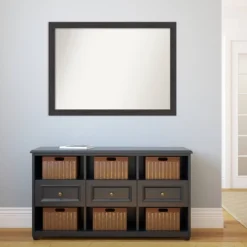 42" X 31" Non-Beveled Rustic Plank Espresso Narrow Wall Mirror - Amanti Art 13 42" X 31" Non-Beveled Rustic Plank Espresso Narrow Wall Mirror - Amanti Art -Home Decoration Store GUEST 2b76ad36 1e53 448b 97da da733d7de804