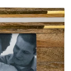 Gold Metal & White Resin Strip 4X6 Photo Frame - Foreside Home & Garden -Home Decoration Store GUEST 2cf19d7d 4af4 4efb 9539 c8a80319cbee