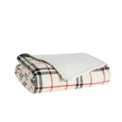 50"x60" Popcorn Plaid High Pile Fleece Plush Reversible Throw Blanket - London Fog -Home Decoration Store GUEST 2d8fd9c6 4d5e 4703 a664 3da192454820