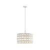 Abbot 4-Light Drum-Shaped Chandelier White - Hampton Hill -Home Decoration Store GUEST 2e0213f6 7532 4d8d a023 984a55f7ddb8