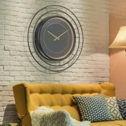 27.5" Wall Clock With Concentric Wires Black/Gold - Stonebriar Collection -Home Decoration Store GUEST 2eb20fe2 49bf 4888 af62 ac462f3de9c7