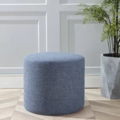19" Round Pouf Ottoman - WOVENBYRD -Home Decoration Store GUEST 2ed4238f 365b 4fa1 8305 a69bb9b5a7b2