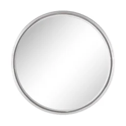 Contemporary Metal Wall Mirror Silver - Olivia & May -Home Decoration Store GUEST 2eed11f6 c09b 486d 8aeb e786461ae32d