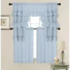 Kate Aurora Country Farmhouse Living Solid Colored Cafe Kitchen Curtain Tier & Swag Valance Set -Home Decoration Store GUEST 2fc407fa 8689 4fa7 b2df 82f478f0ccdf